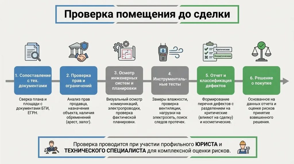 Проверка помещения до сделки